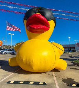 Huge inflatable duck