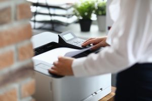 Man making copies
